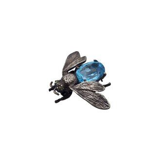 Vintage Signed MFA Museum Fine Arts 925 Sterling Fly Bug Pin (A6156)